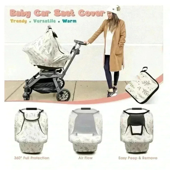 ACRABROS Car Seat Covers for Babies, Stretchy, Universal - Picture 6 of 7